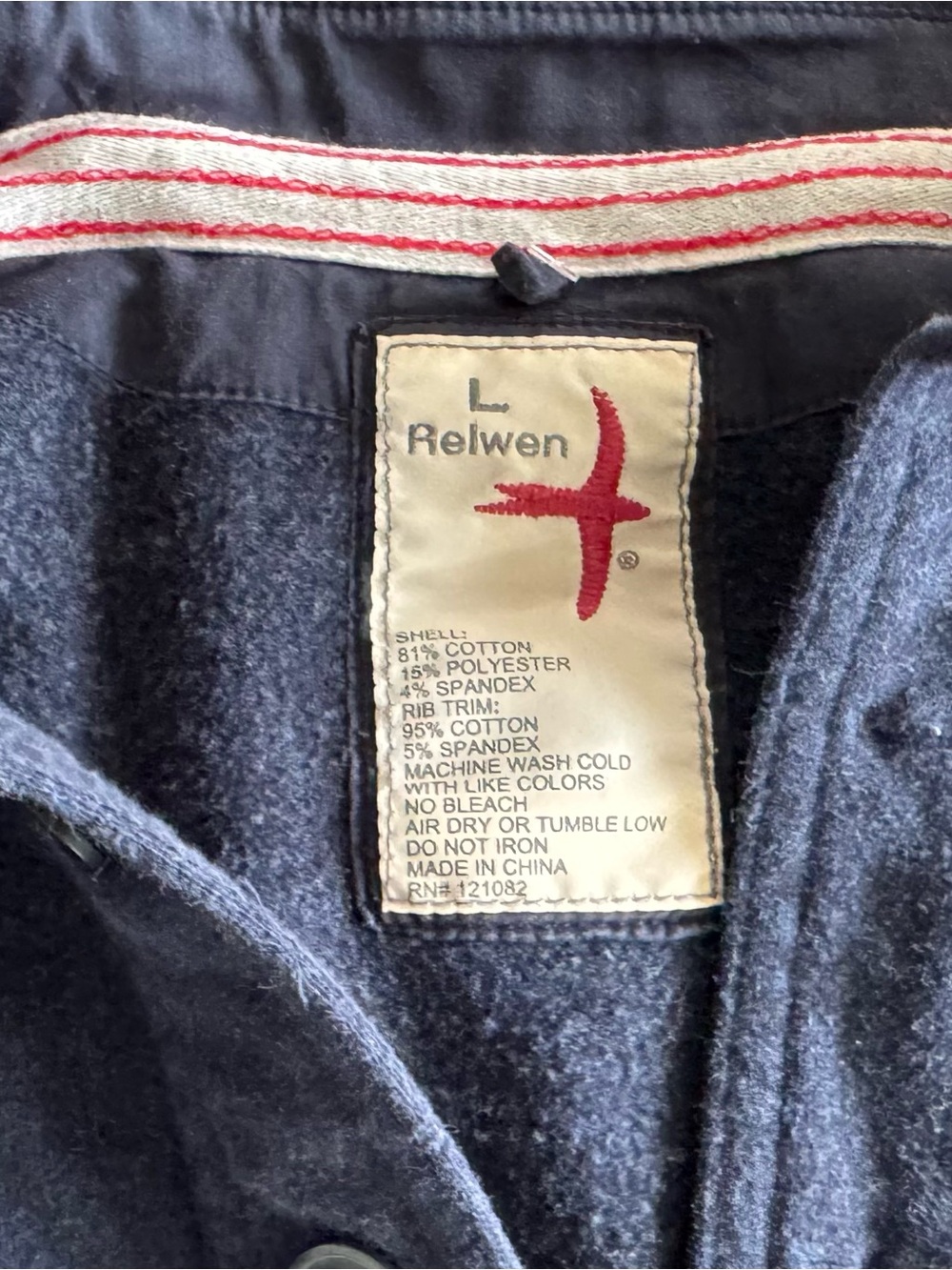 Men's Navy Blue Sweater - L
